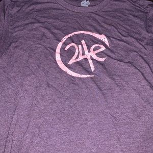 Purple 24e workout shirt